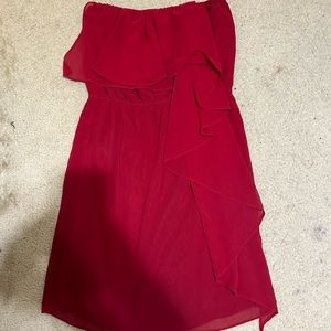 Red Strapless Dress | MM Couture | Great Condition